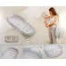 Baby Trace Portable Foldable Infant Bed Sleeper with Waterproof Foam Mattress and Music Box